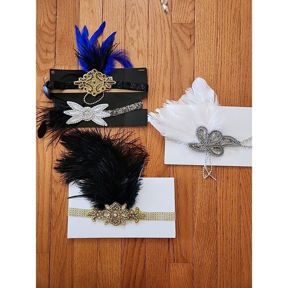 Decorative Flapper Feathered Headbands - Picture 1 of 7